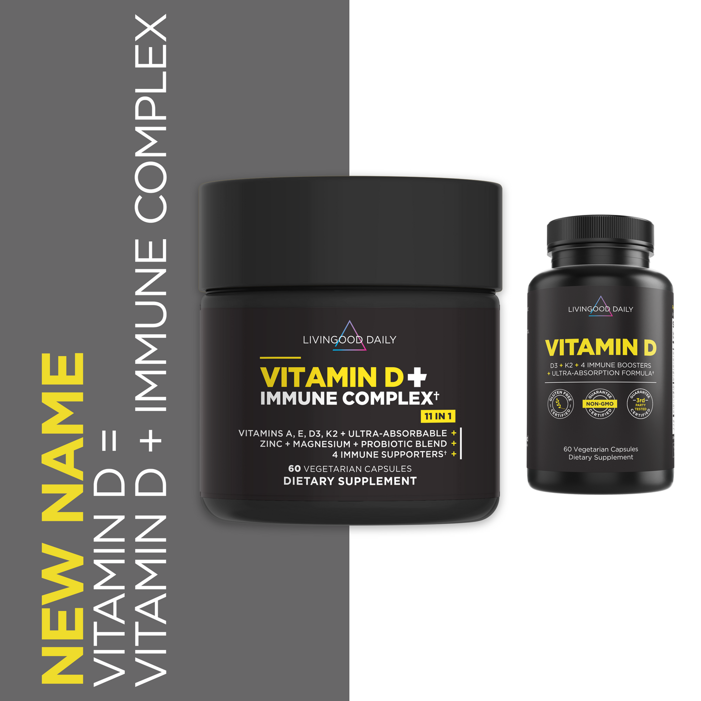 Livingood Daily Vitamin D + Immune Complex (3-pk)