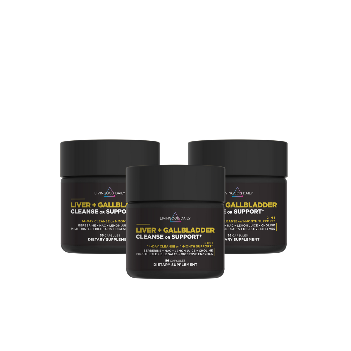 Livingood Daily Liver + Gallbladder Cleanse or Support (3-Pack)