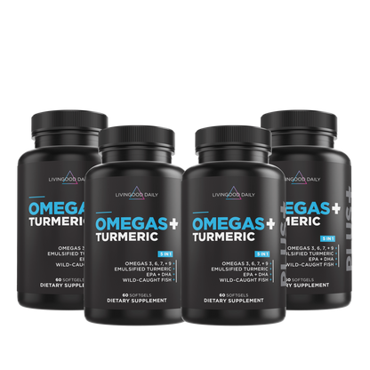 Livingood Daily Omegas + Turmeric (4-Pack)