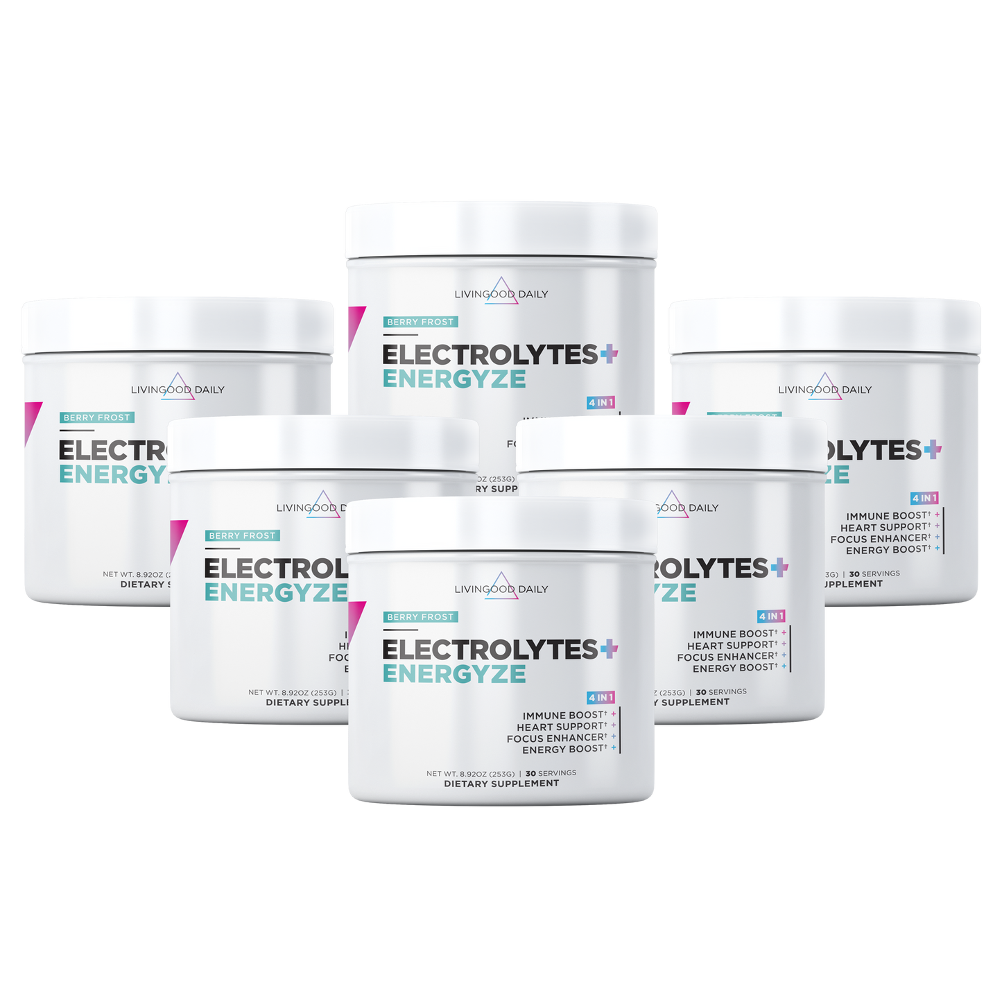 Livingood Daily Electrolytes + Energyze (Berry Frost)
