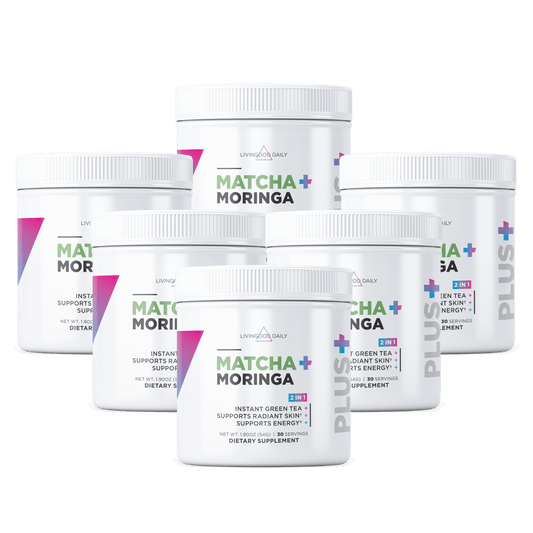 Livingood Daily Matcha + Moringa (6-Pack)