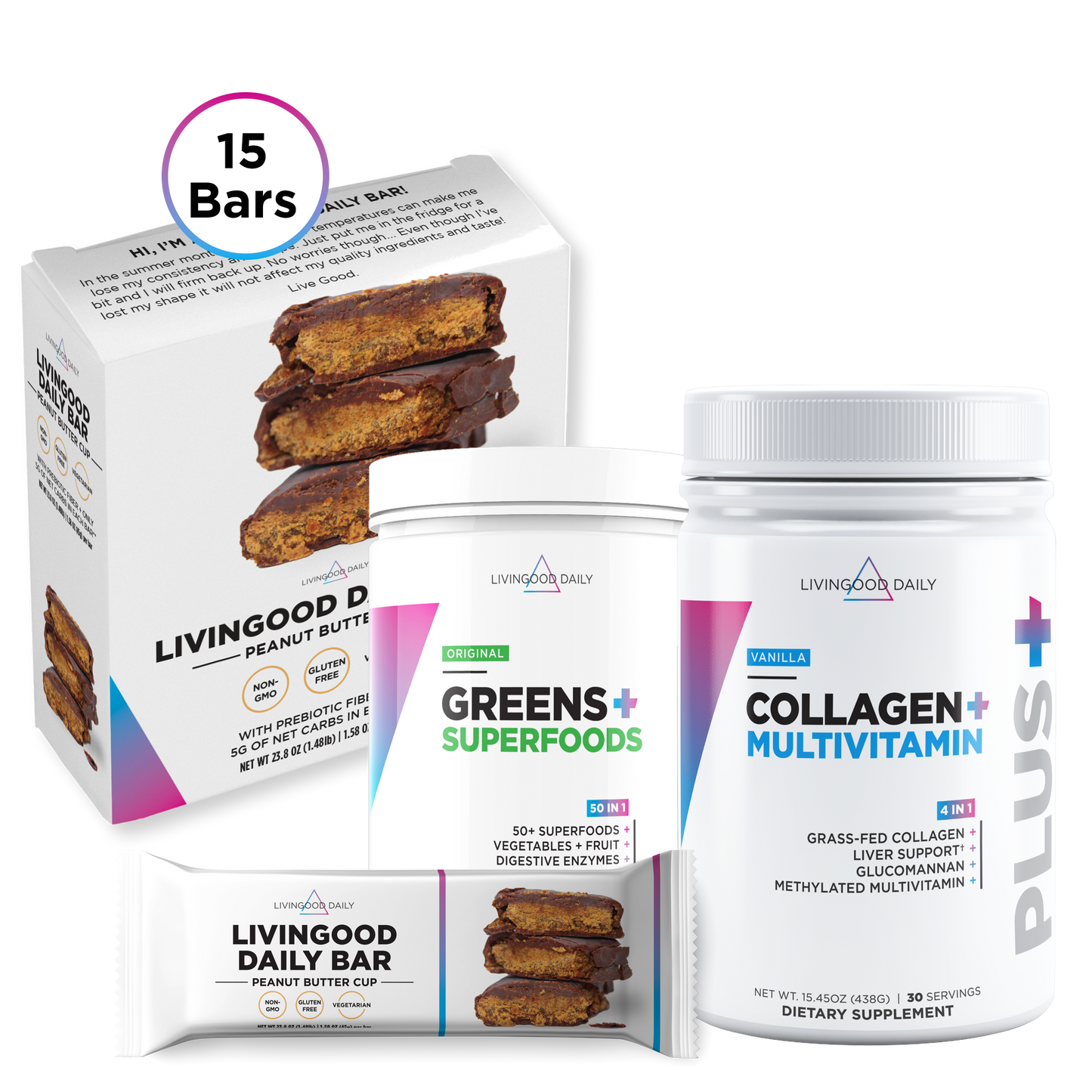 Livingood Daily Challenge Pack (Peanut Butter Cup Bars)