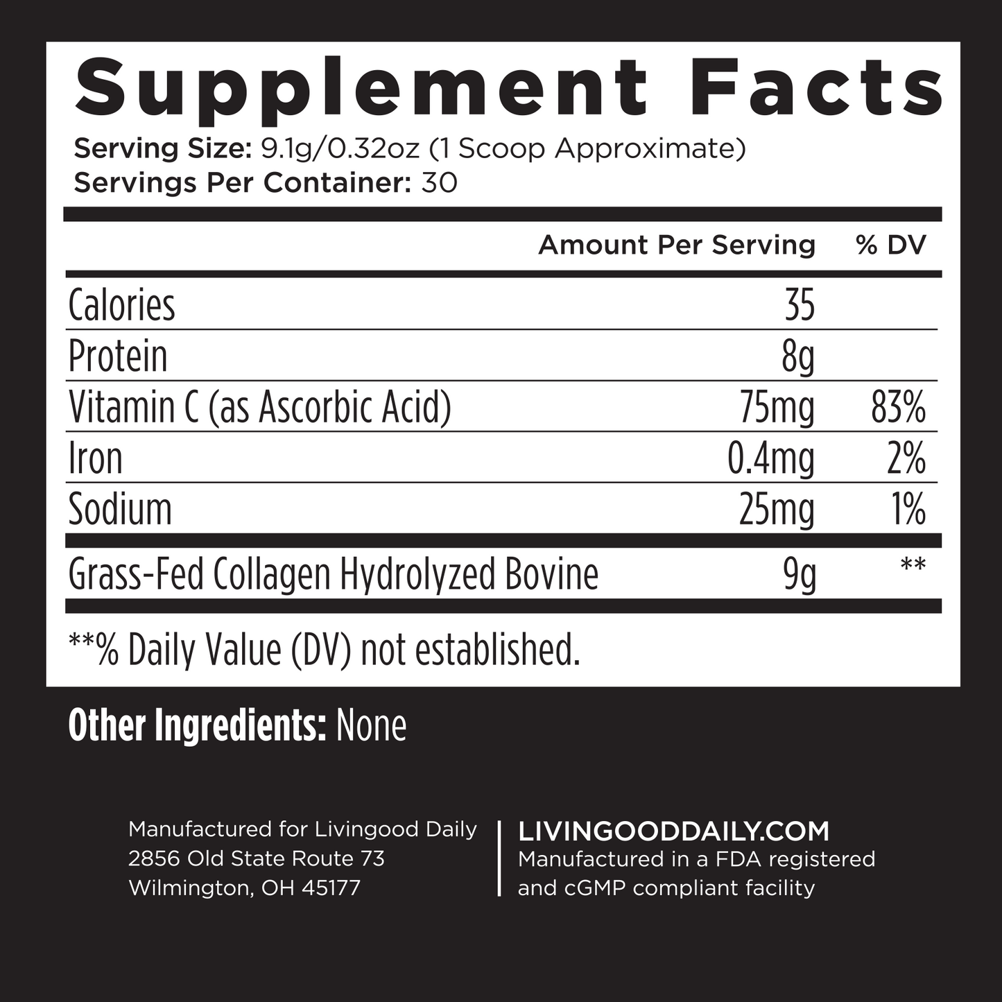 Livingood Daily Collagen (Unflavored)