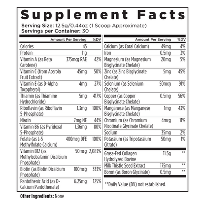 Unflavored Collagen + Multivitamin (60 Servings)