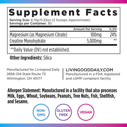 Livingood Daily Creatine + Magnesium