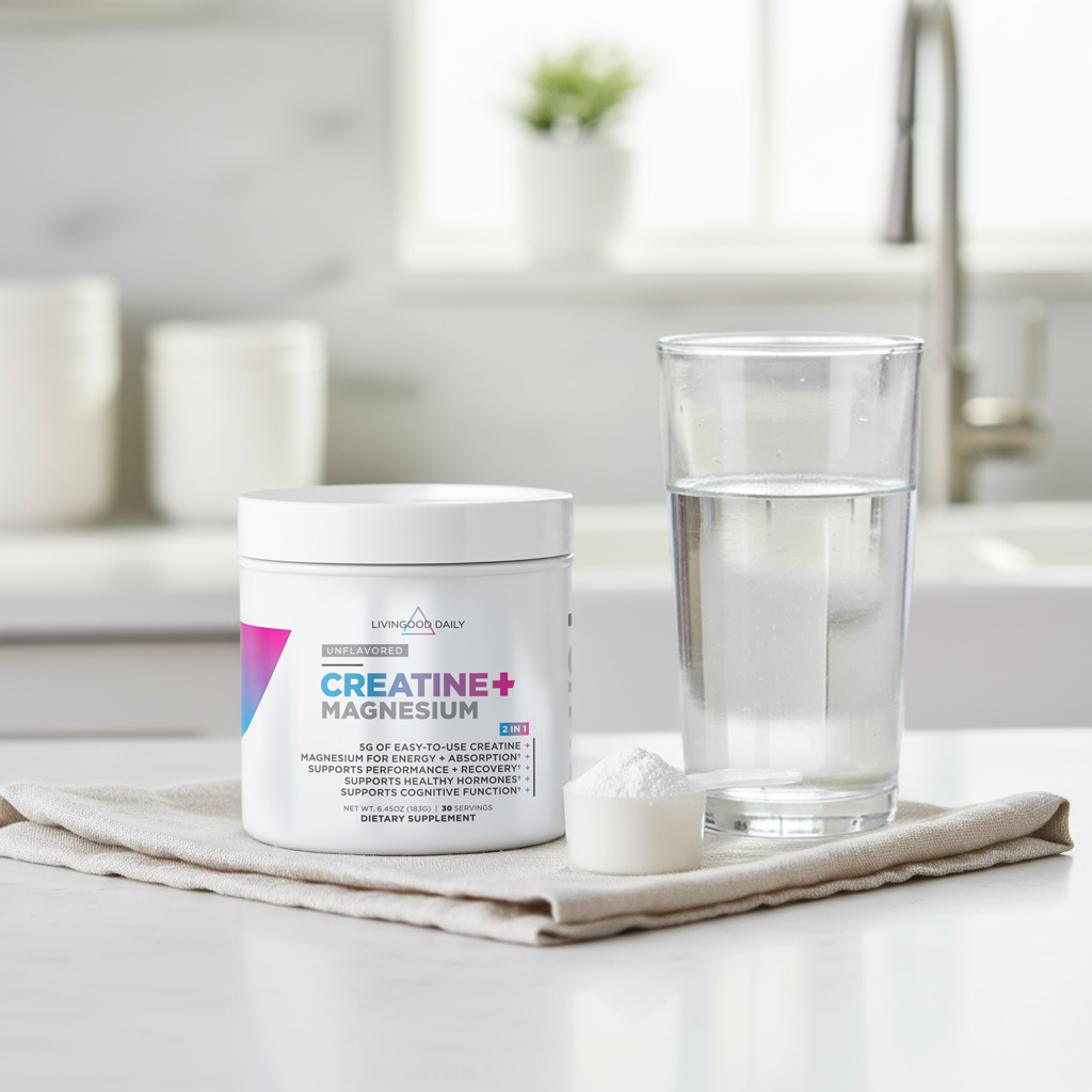 Livingood Daily Creatine + Magnesium (3-Pack)