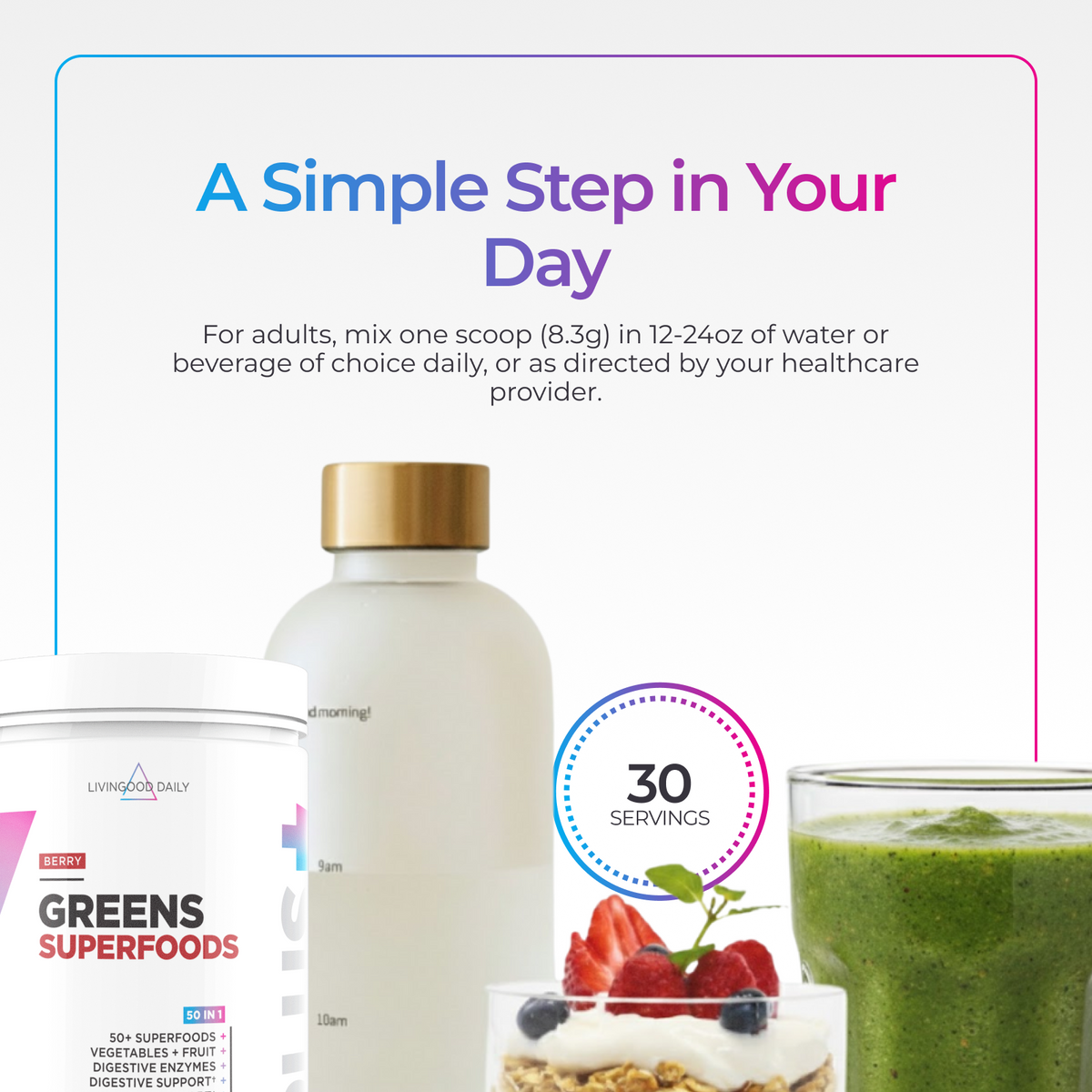 Livingood Daily Greens Superfoods Berry