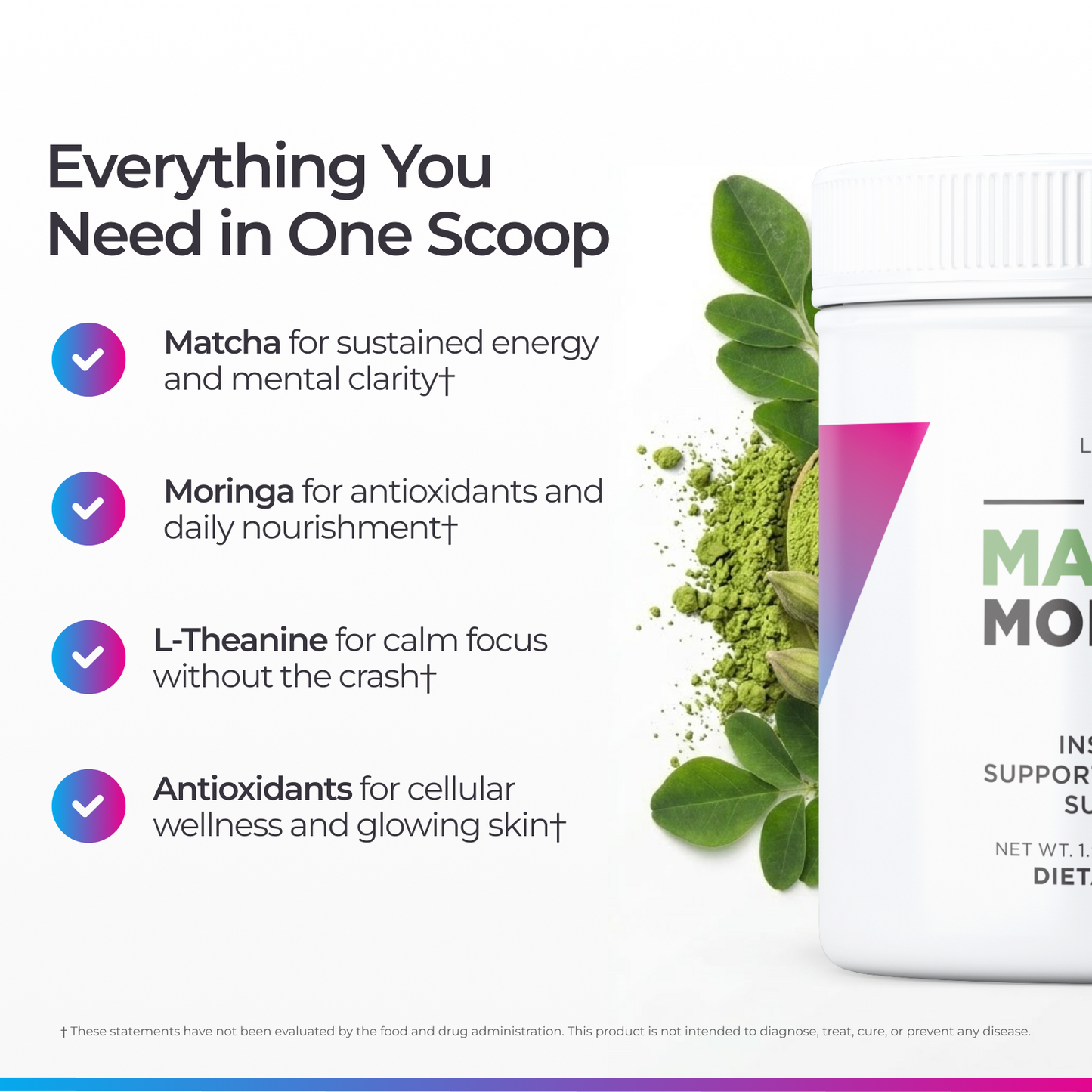 Livingood Daily Matcha + Moringa (2-Pack)