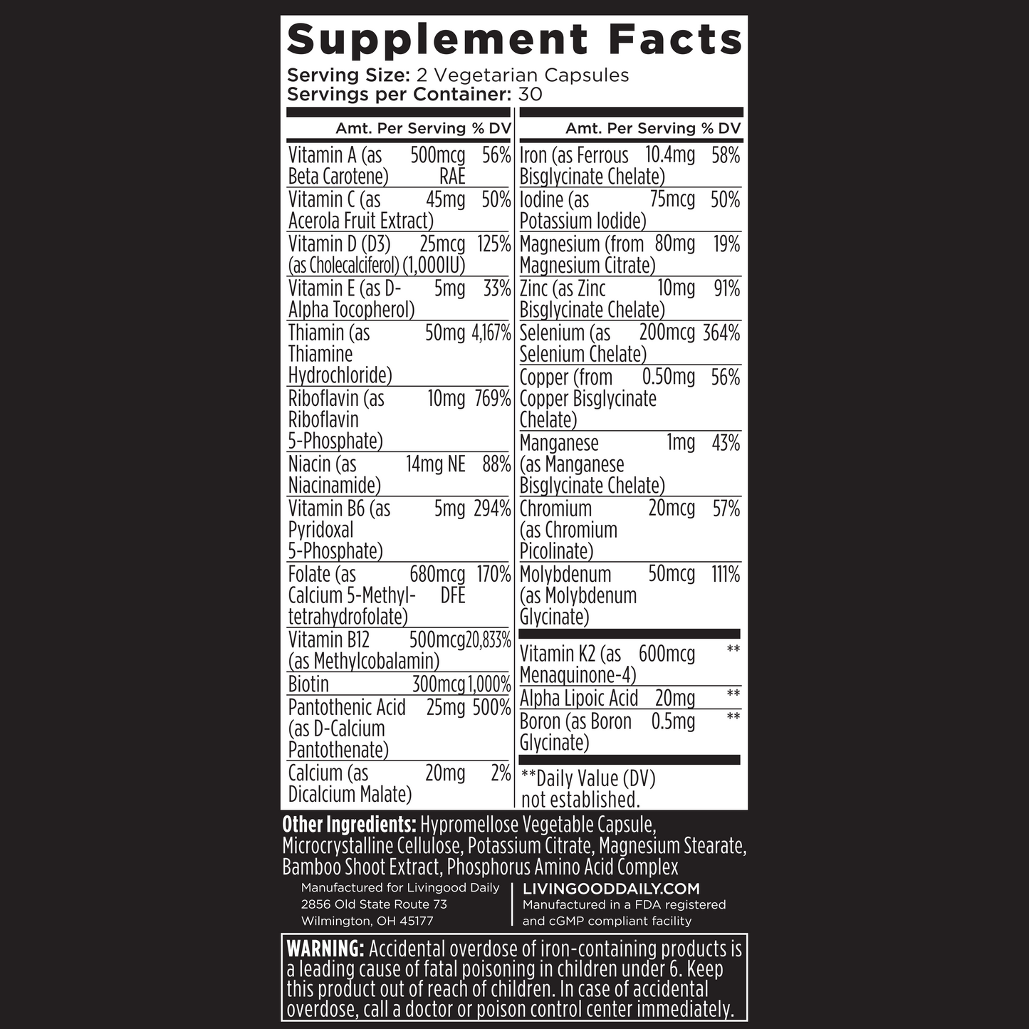 Livingood Daily Multi Vitamin